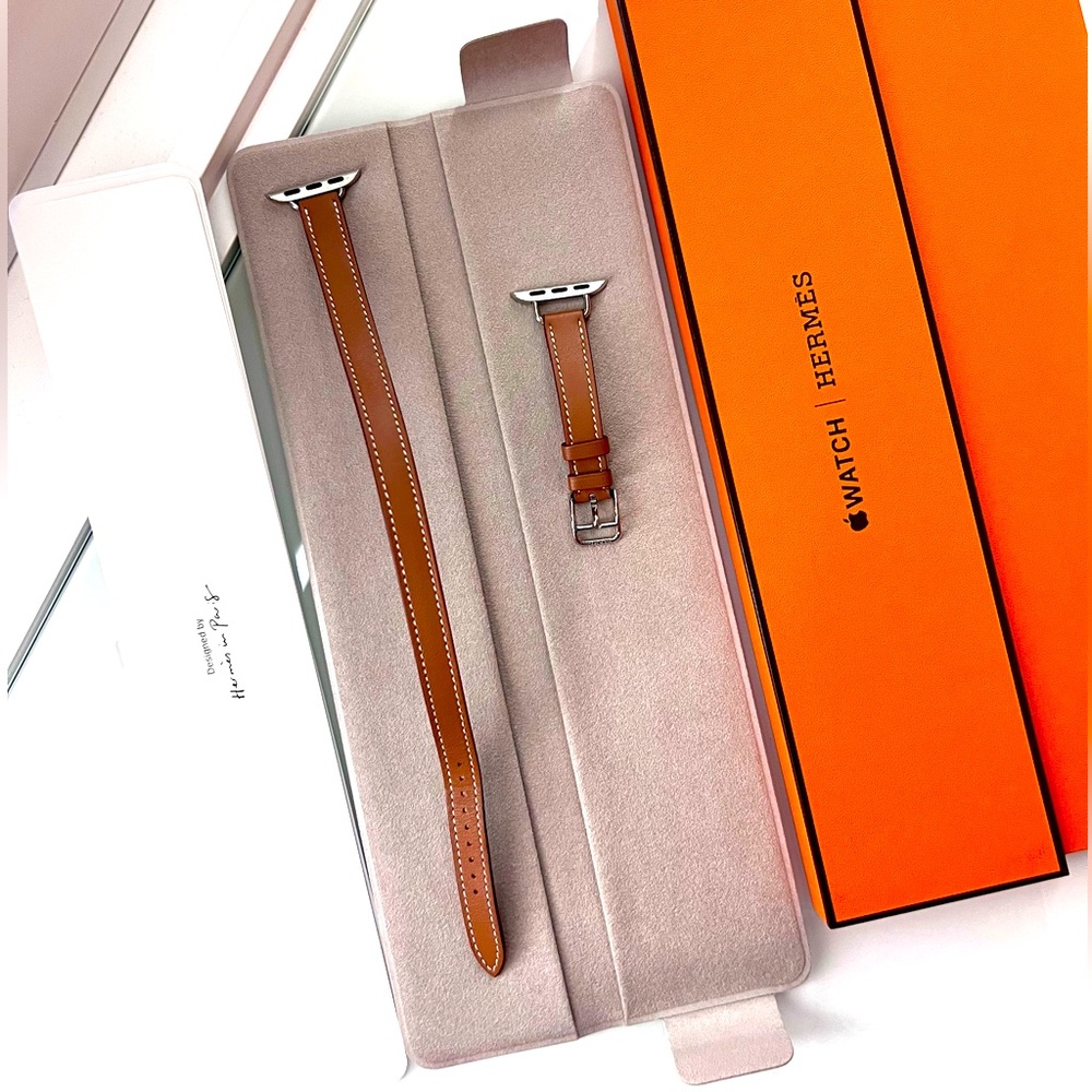 Hermes double tour strap for apple watch